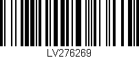 Código de barras (EAN, GTIN, SKU, ISBN): 'LV276269'