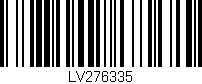 Código de barras (EAN, GTIN, SKU, ISBN): 'LV276335'