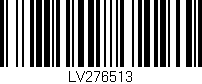 Código de barras (EAN, GTIN, SKU, ISBN): 'LV276513'