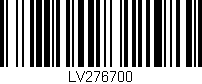 Código de barras (EAN, GTIN, SKU, ISBN): 'LV276700'