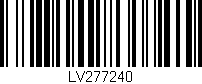 Código de barras (EAN, GTIN, SKU, ISBN): 'LV277240'