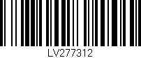 Código de barras (EAN, GTIN, SKU, ISBN): 'LV277312'