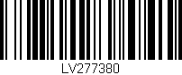 Código de barras (EAN, GTIN, SKU, ISBN): 'LV277380'