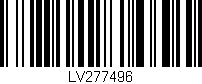 Código de barras (EAN, GTIN, SKU, ISBN): 'LV277496'