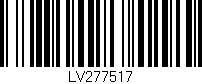 Código de barras (EAN, GTIN, SKU, ISBN): 'LV277517'