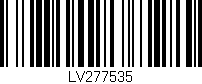Código de barras (EAN, GTIN, SKU, ISBN): 'LV277535'