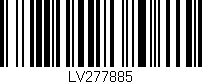 Código de barras (EAN, GTIN, SKU, ISBN): 'LV277885'