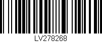 Código de barras (EAN, GTIN, SKU, ISBN): 'LV278268'