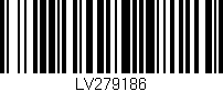 Código de barras (EAN, GTIN, SKU, ISBN): 'LV279186'