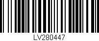 Código de barras (EAN, GTIN, SKU, ISBN): 'LV280447'