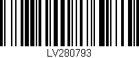 Código de barras (EAN, GTIN, SKU, ISBN): 'LV280793'