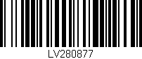 Código de barras (EAN, GTIN, SKU, ISBN): 'LV280877'