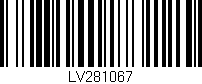 Código de barras (EAN, GTIN, SKU, ISBN): 'LV281067'