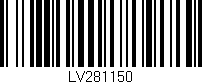 Código de barras (EAN, GTIN, SKU, ISBN): 'LV281150'
