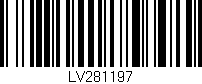 Código de barras (EAN, GTIN, SKU, ISBN): 'LV281197'