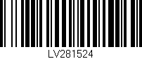 Código de barras (EAN, GTIN, SKU, ISBN): 'LV281524'
