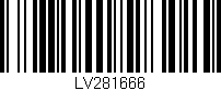 Código de barras (EAN, GTIN, SKU, ISBN): 'LV281666'