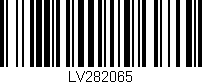 Código de barras (EAN, GTIN, SKU, ISBN): 'LV282065'