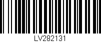 Código de barras (EAN, GTIN, SKU, ISBN): 'LV282131'