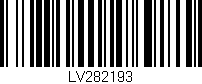 Código de barras (EAN, GTIN, SKU, ISBN): 'LV282193'