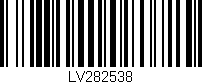 Código de barras (EAN, GTIN, SKU, ISBN): 'LV282538'