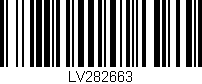 Código de barras (EAN, GTIN, SKU, ISBN): 'LV282663'