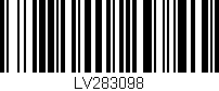 Código de barras (EAN, GTIN, SKU, ISBN): 'LV283098'
