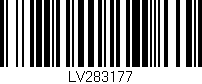 Código de barras (EAN, GTIN, SKU, ISBN): 'LV283177'