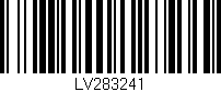 Código de barras (EAN, GTIN, SKU, ISBN): 'LV283241'