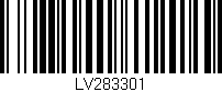 Código de barras (EAN, GTIN, SKU, ISBN): 'LV283301'
