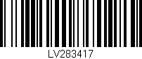 Código de barras (EAN, GTIN, SKU, ISBN): 'LV283417'
