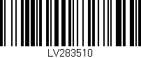 Código de barras (EAN, GTIN, SKU, ISBN): 'LV283510'