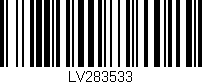 Código de barras (EAN, GTIN, SKU, ISBN): 'LV283533'