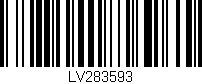 Código de barras (EAN, GTIN, SKU, ISBN): 'LV283593'