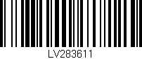 Código de barras (EAN, GTIN, SKU, ISBN): 'LV283611'