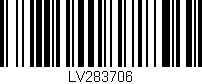 Código de barras (EAN, GTIN, SKU, ISBN): 'LV283706'