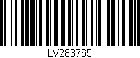 Código de barras (EAN, GTIN, SKU, ISBN): 'LV283765'