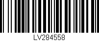 Código de barras (EAN, GTIN, SKU, ISBN): 'LV284558'