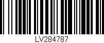 Código de barras (EAN, GTIN, SKU, ISBN): 'LV284787'