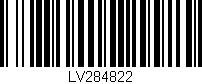 Código de barras (EAN, GTIN, SKU, ISBN): 'LV284822'
