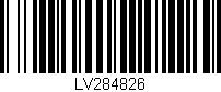Código de barras (EAN, GTIN, SKU, ISBN): 'LV284826'