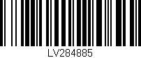 Código de barras (EAN, GTIN, SKU, ISBN): 'LV284885'
