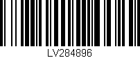 Código de barras (EAN, GTIN, SKU, ISBN): 'LV284896'