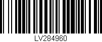 Código de barras (EAN, GTIN, SKU, ISBN): 'LV284960'