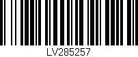 Código de barras (EAN, GTIN, SKU, ISBN): 'LV285257'