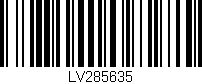 Código de barras (EAN, GTIN, SKU, ISBN): 'LV285635'