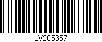 Código de barras (EAN, GTIN, SKU, ISBN): 'LV285657'