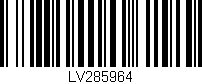 Código de barras (EAN, GTIN, SKU, ISBN): 'LV285964'