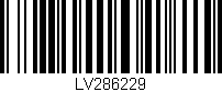 Código de barras (EAN, GTIN, SKU, ISBN): 'LV286229'