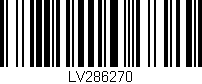 Código de barras (EAN, GTIN, SKU, ISBN): 'LV286270'